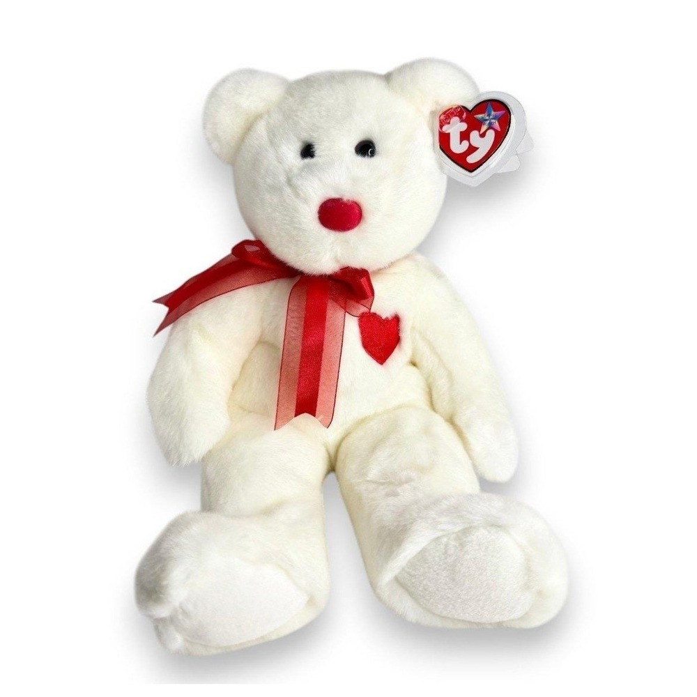 Valentino the Bear | Heartfelt Friend ❤️ | Mint‎ Heart Tag TY Beanie Buddy